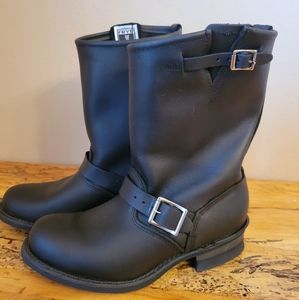 FRYE Engineer Boots Black Size 9